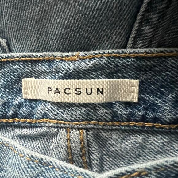 PacSun Woman’s Button Fly Straight Leg Light Wash Dad Jean- Size 28 - Picture 3 of 12